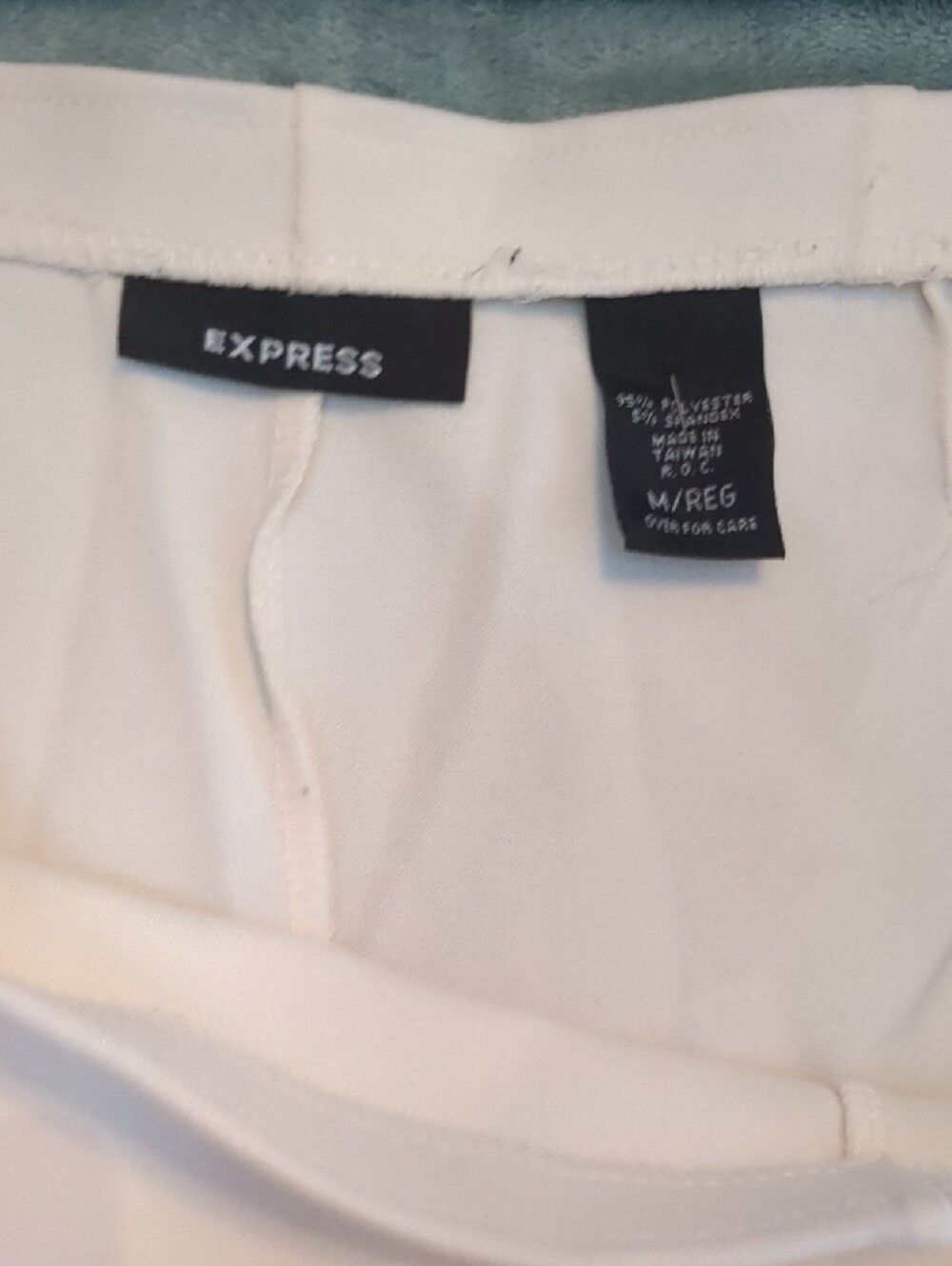 Express Cream Wide-Leg Dress Pants - Picture 2 of 3